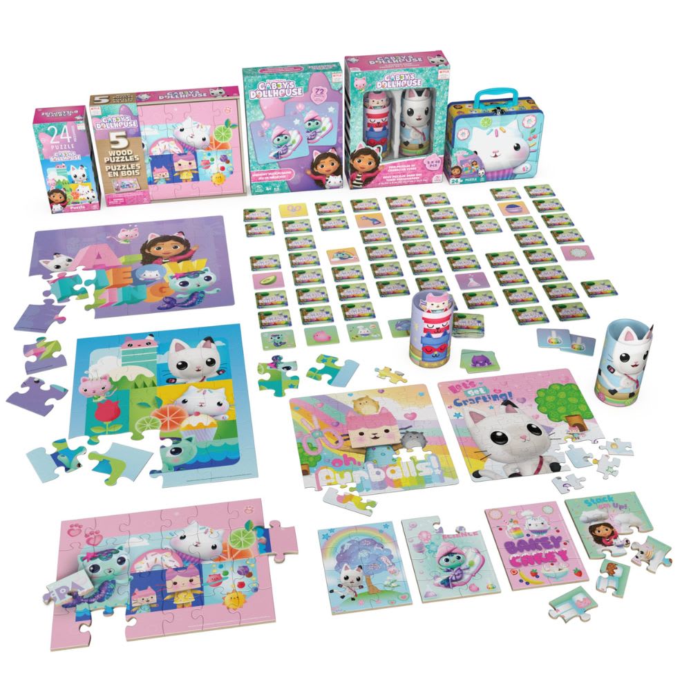 Mega Set Diversión La Casa de Gabby x 9 Rompecabezas2