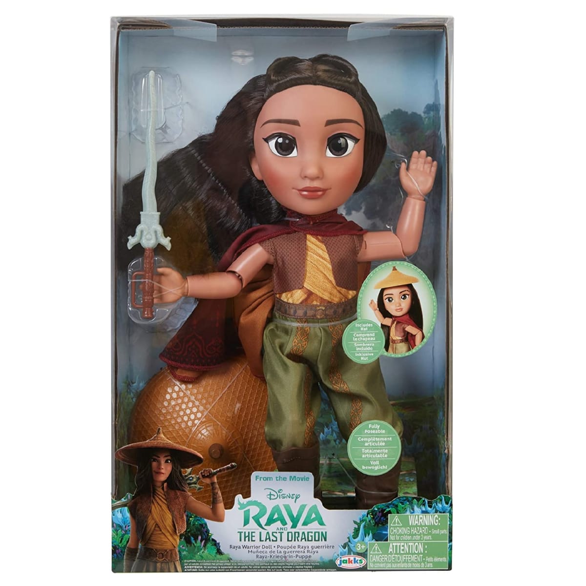 Muñeca Princesa Raya Articulable 38 cm3