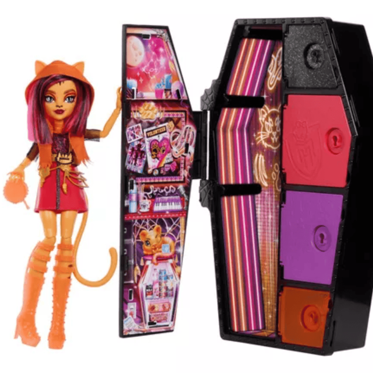 Muñeca Toralei Monster High Neon Frights Brilla en la Oscuridad2