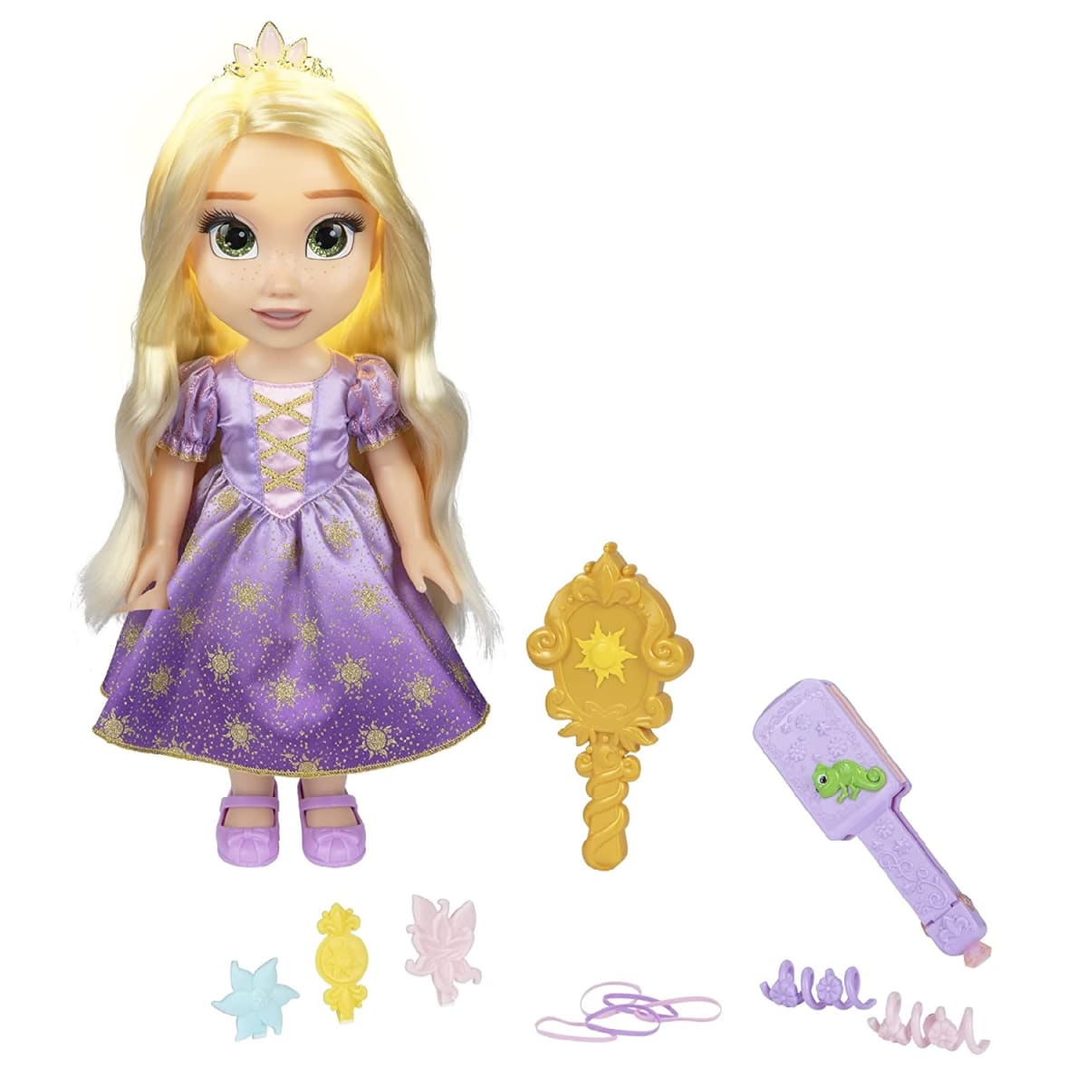 Muñeca Princesa Rapunzel Magic in Motion Hair Glow1