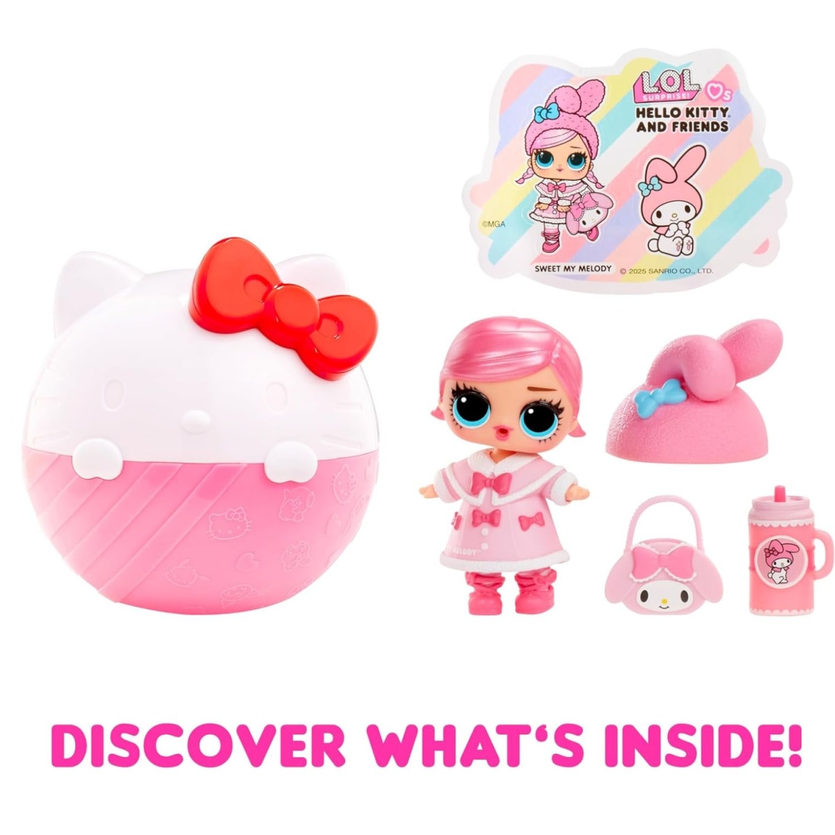 Muñeca Sorpresa LOL Love Hello Kitty y Amigos Tots2