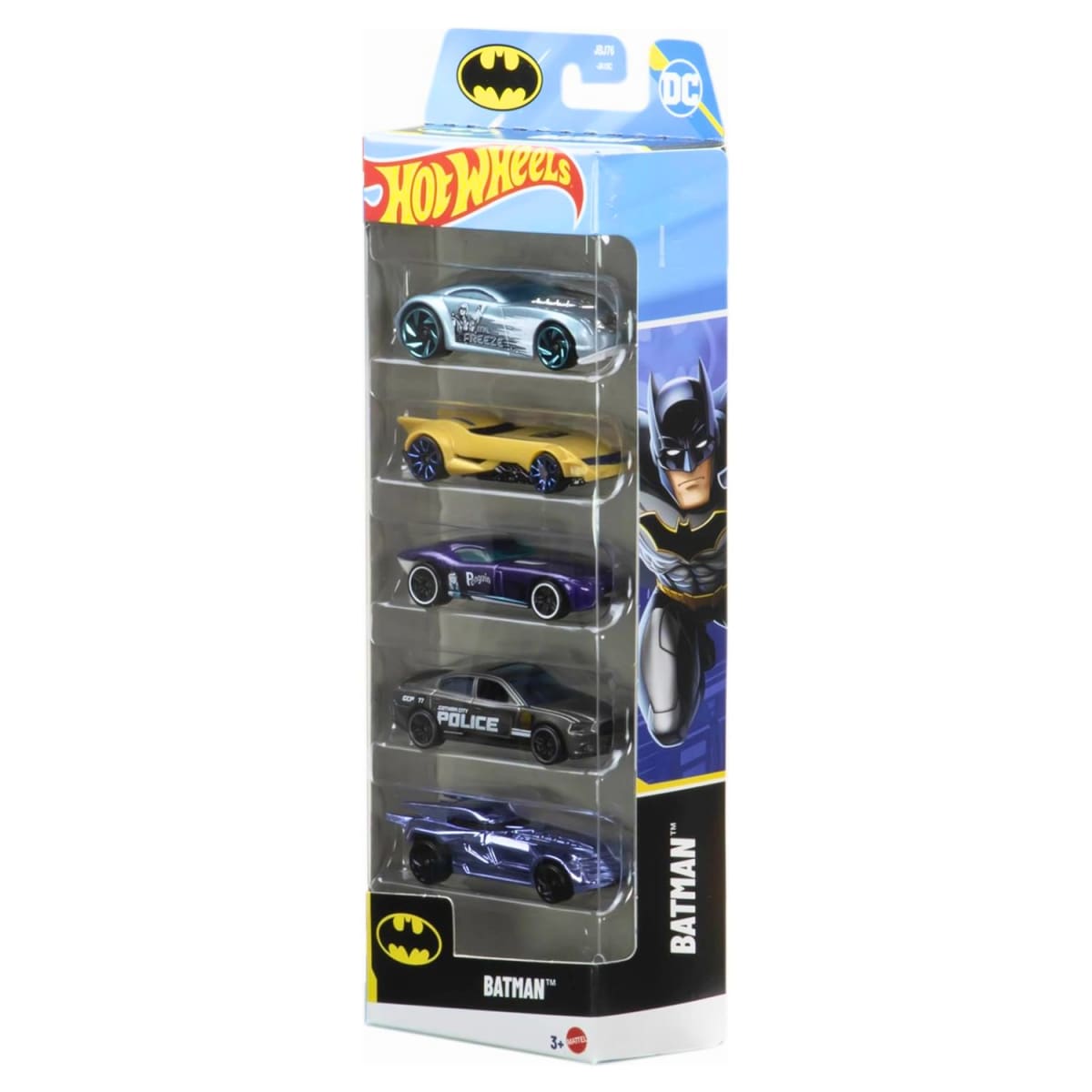 Pack  x5 Autos Hot Wheels Colección Batman 2