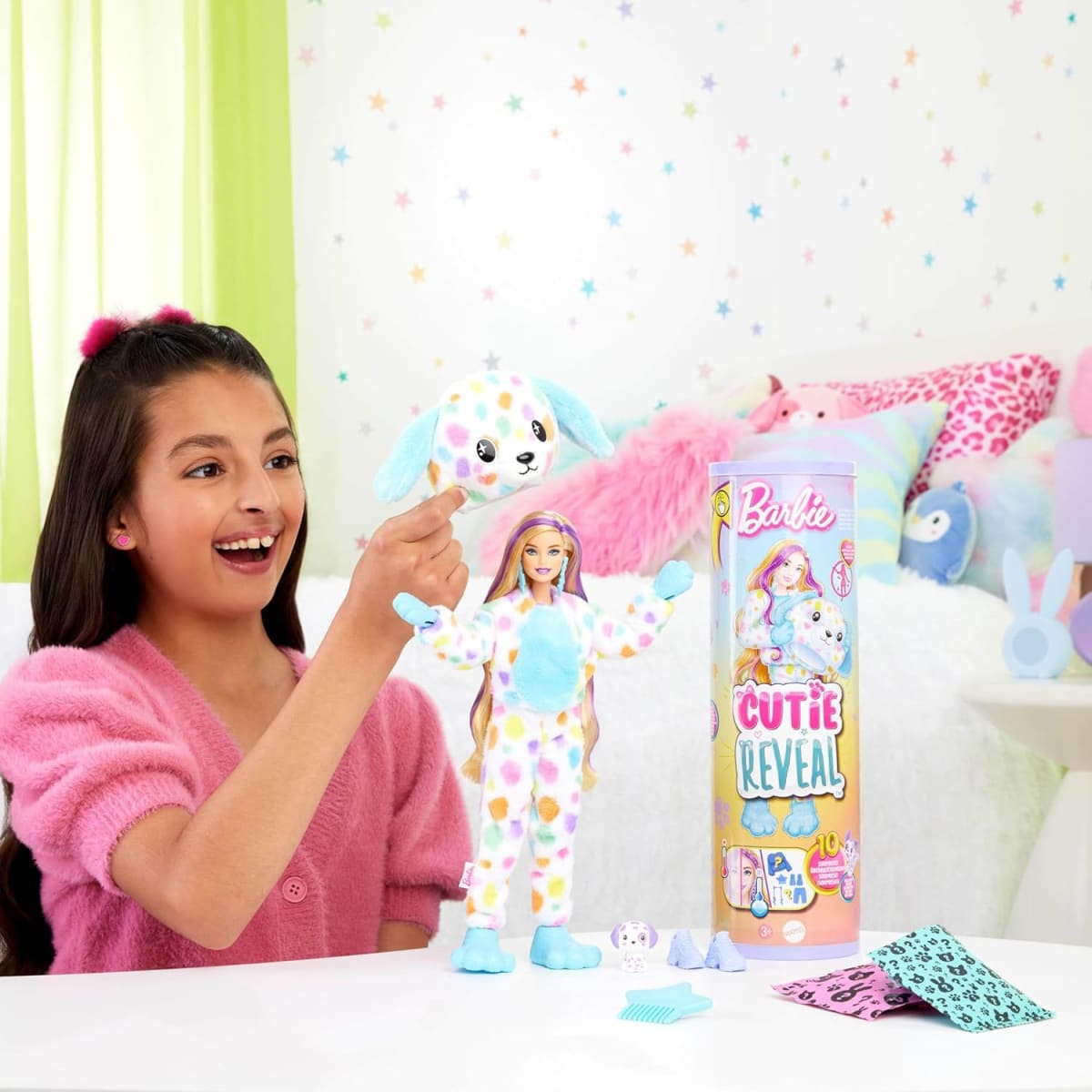 Barbie Cutie Reveal Serie Ensueño Dalmata Arcoiris8
