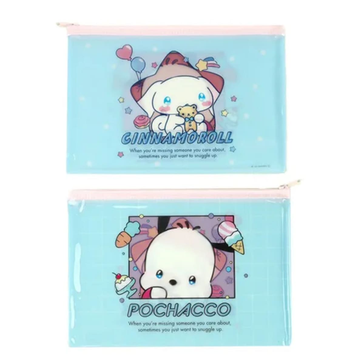 Cartuchera Pochaco y Cinnamoroll Hello Kitty y Amigos2