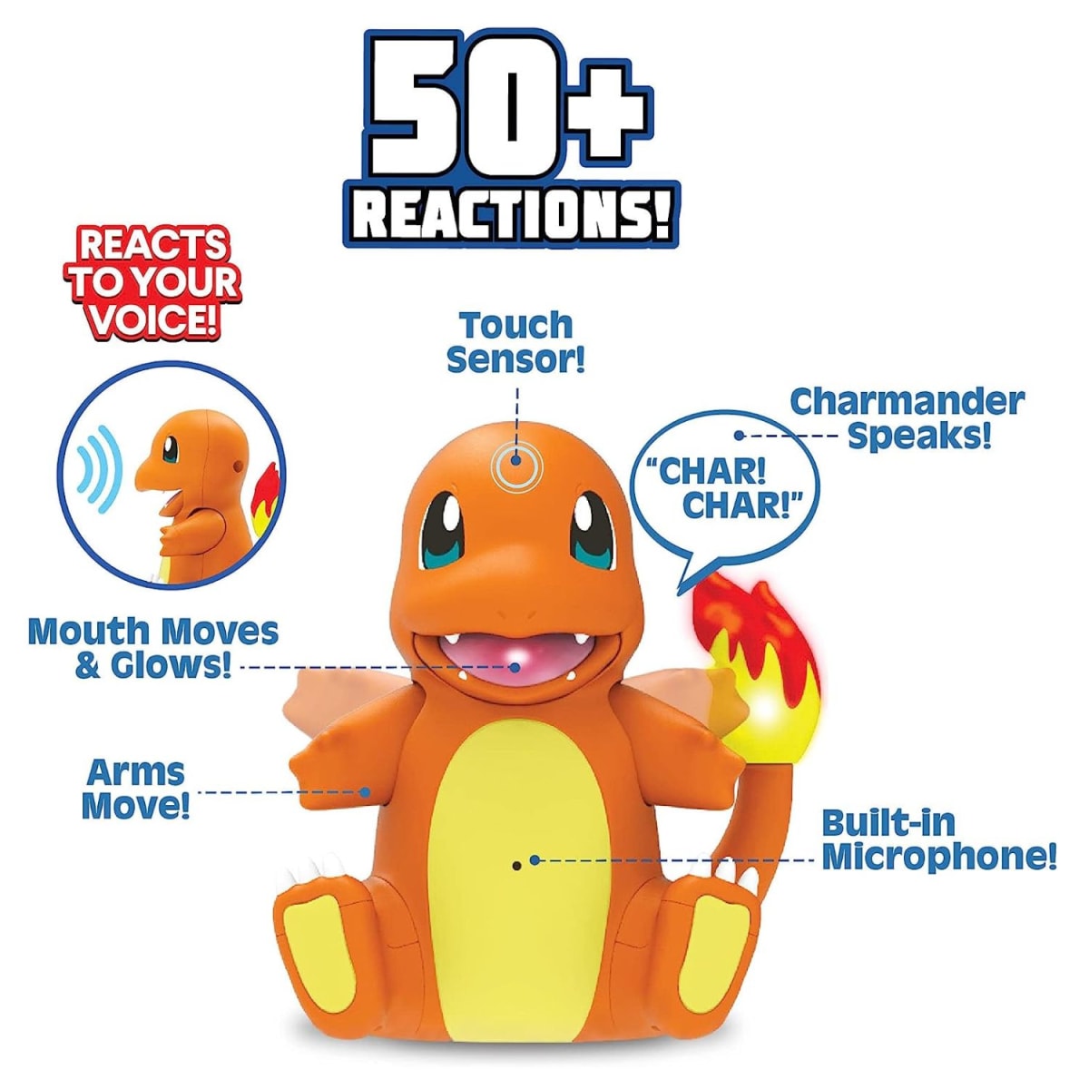 Muñeco Interactivo  Charmander con Sonido y Movimiento2