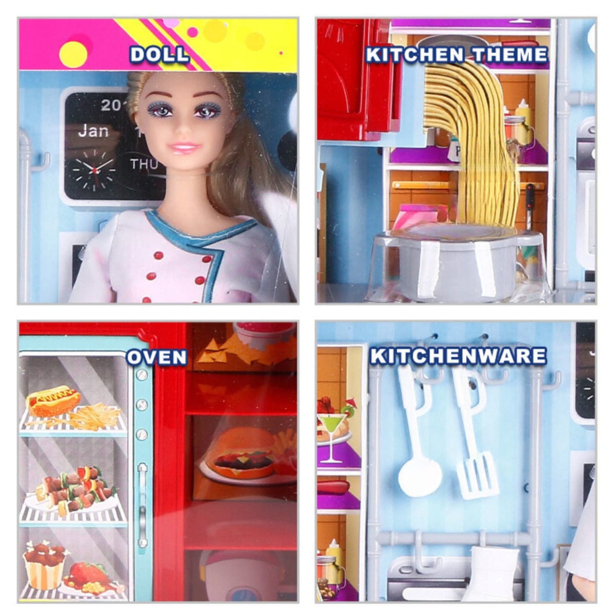 Muñeca Fashion Cocina Espaguetti 25 cm2