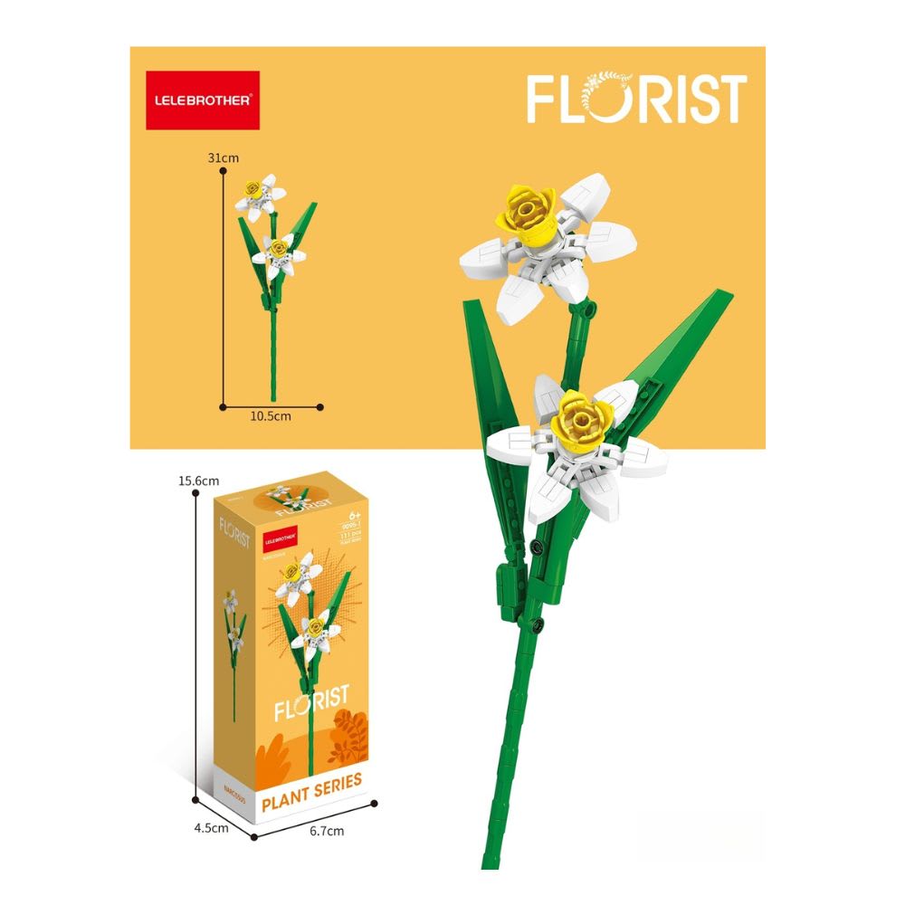 Set Bloques Armables de 12 Flores  Diferentes4