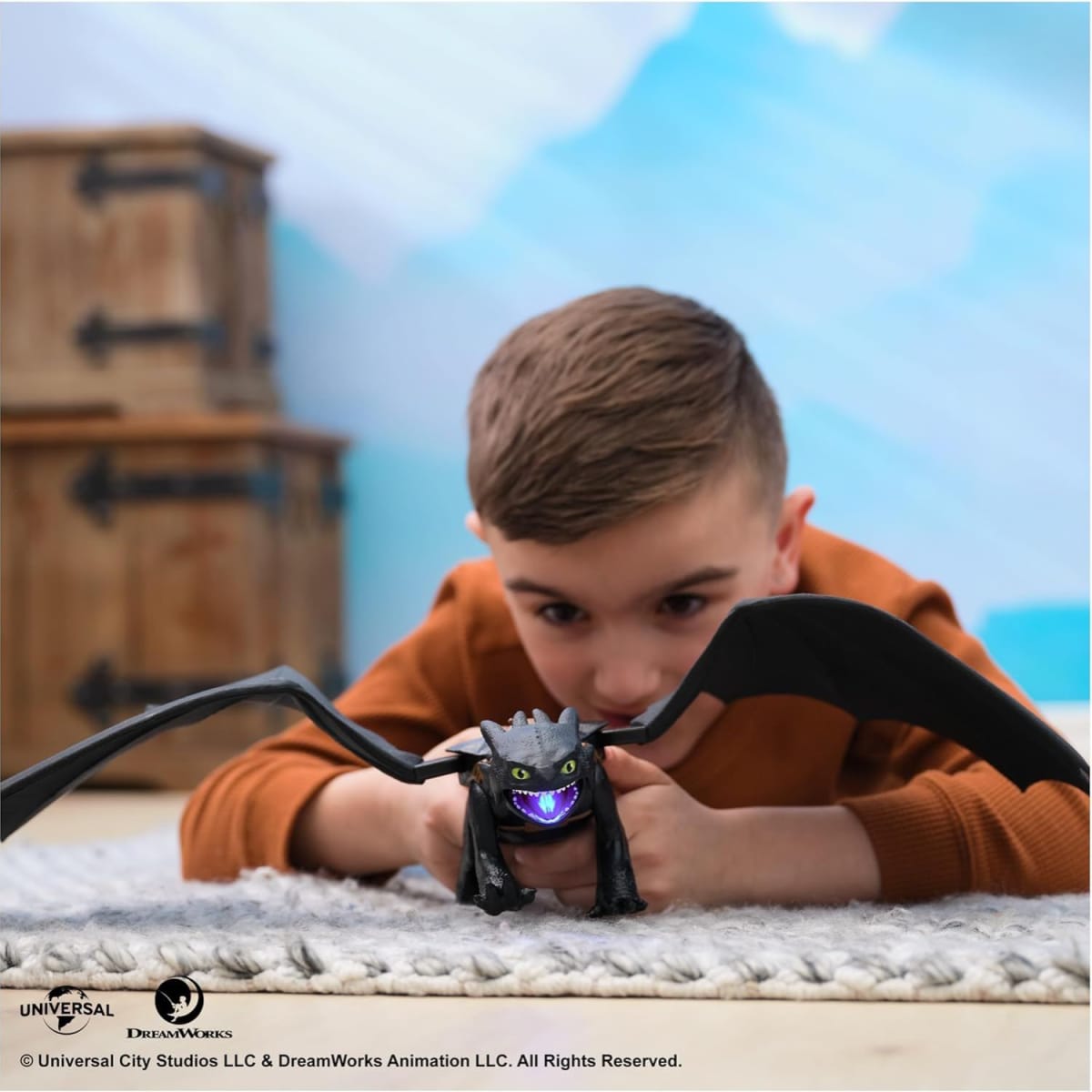 Figura de Chimuelo Como entrenar a tu Dragon, Ultimate Plasma Blast Toothless con luces y sonidos2