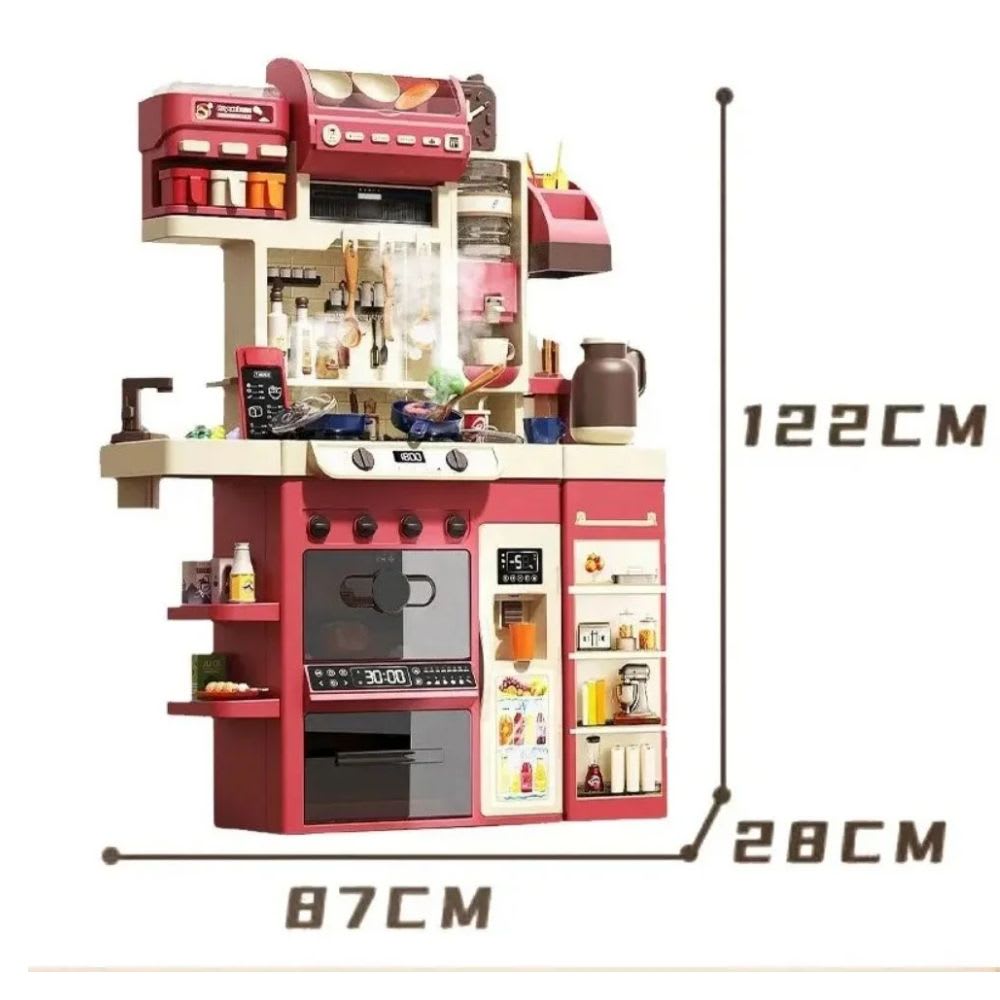 Cocina para Niños Multifunción  Agua, Vapor, Luz y sonido 122 cm, 71 piezas2