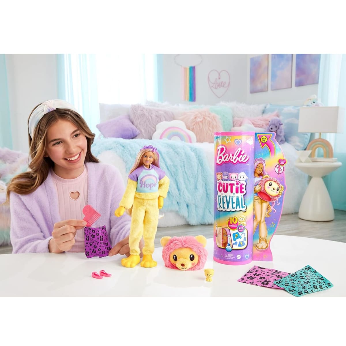 Barbie Cutie Reveal Cozy Cute Tees Barbie León2