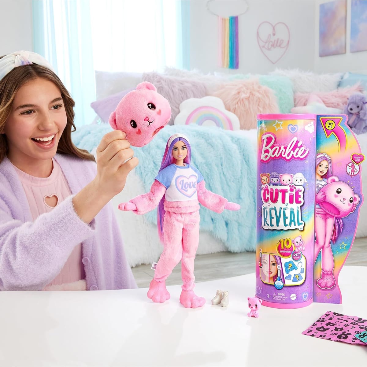 Barbie Cutie Reveal Cozy Cute Tees Barbie Oso 2