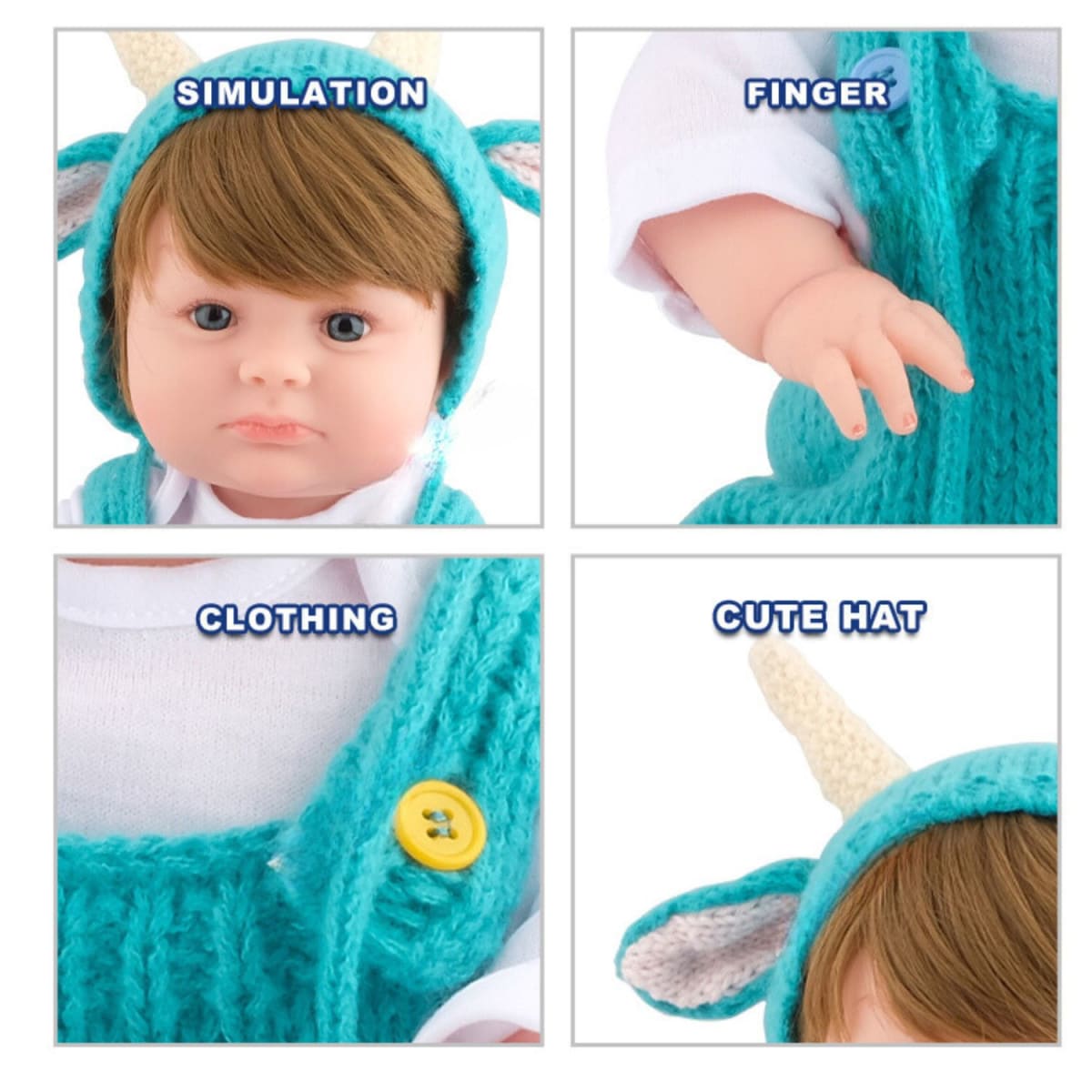 Muñeca Tipo Reborn Interactiva 50 cm2