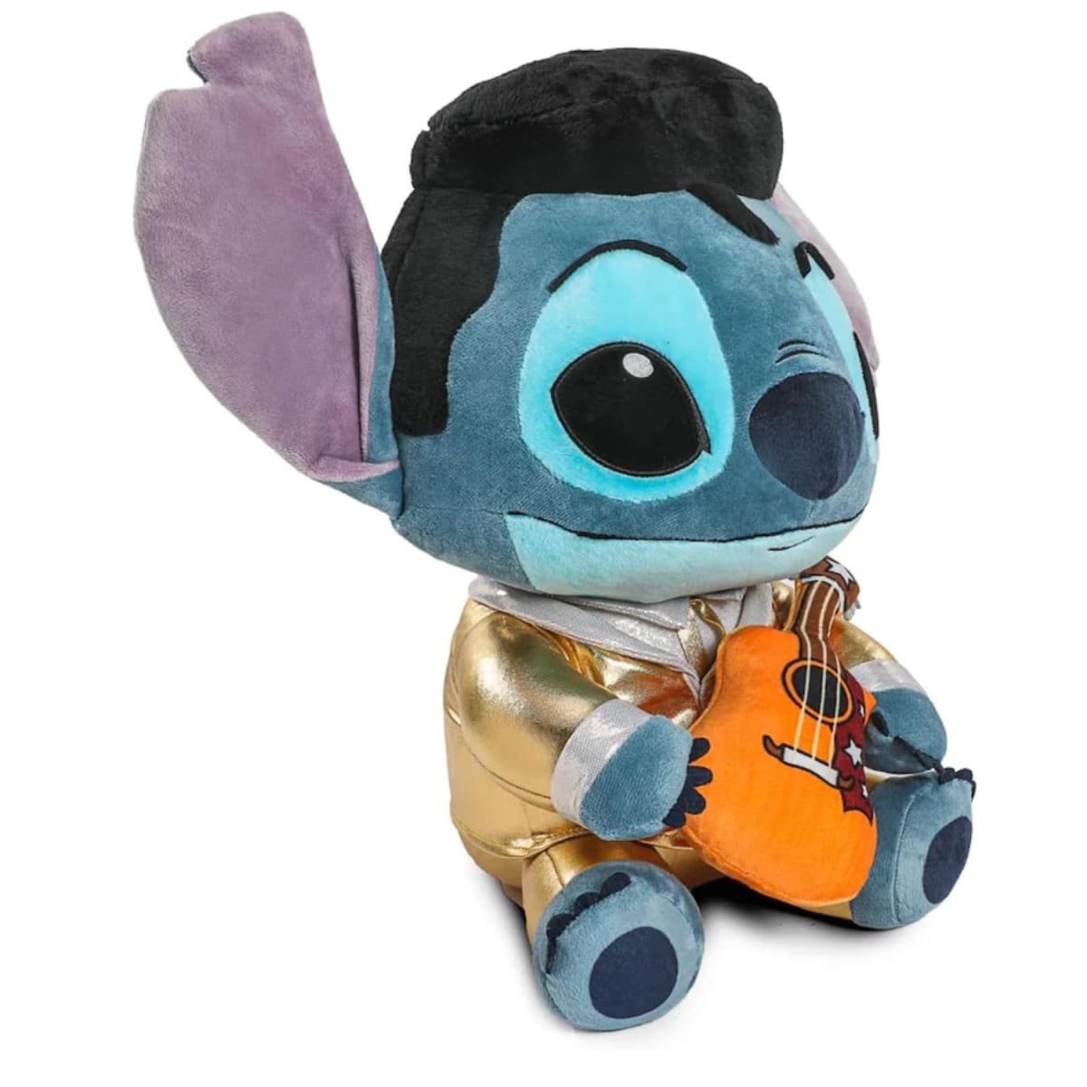 Peluche Stitch Colección Elvis Traje Dorado2