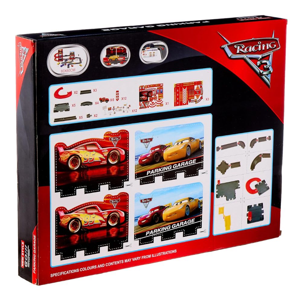 Pista Estación de Carros con 2 Buses y 4 carros3