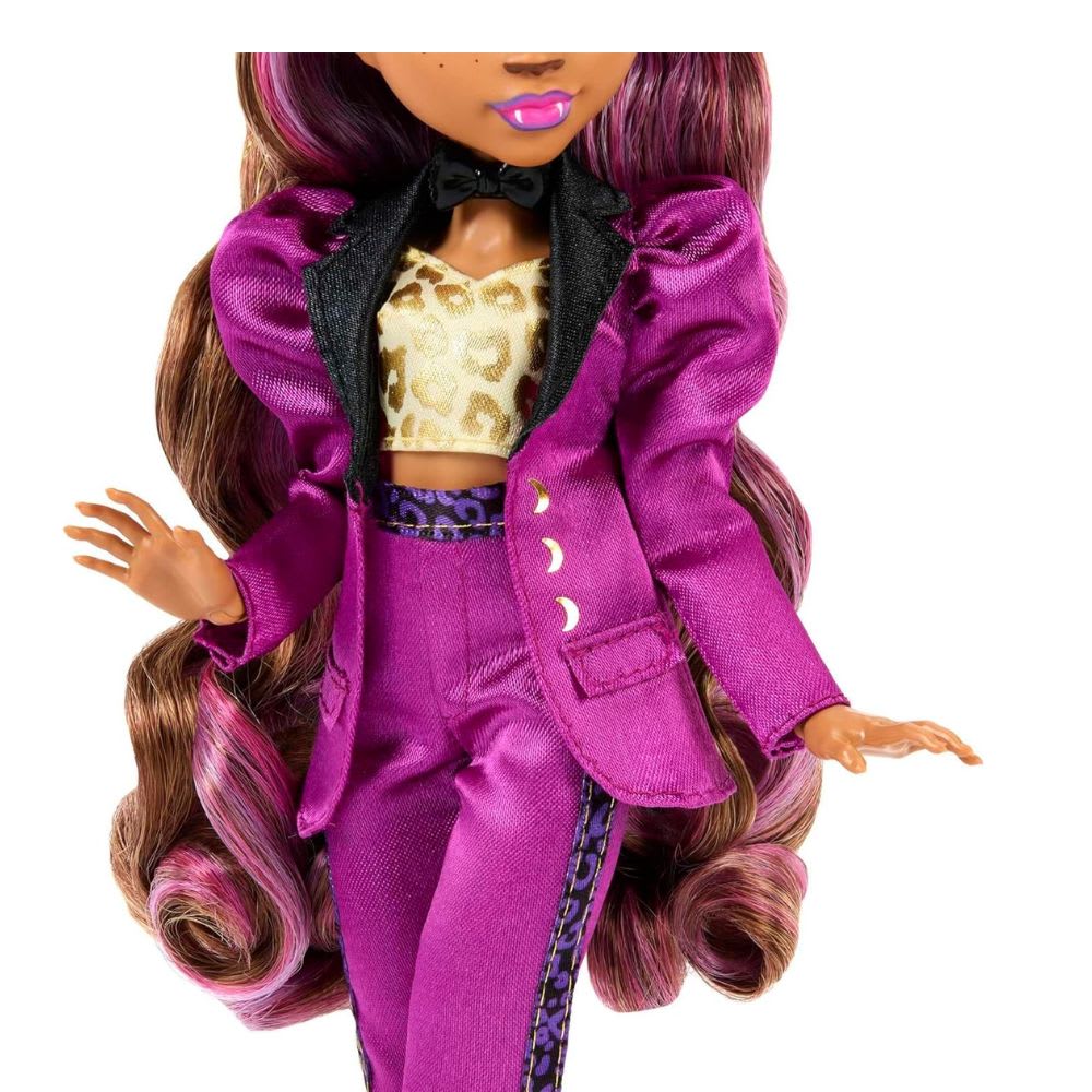 Muñeca Monster High, Clawdeen Wolf en Estilo Monster Ball con Accesorios3