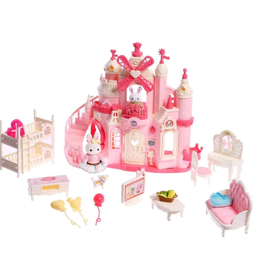 Castillo Ternurines Conejitos con Accesorios3