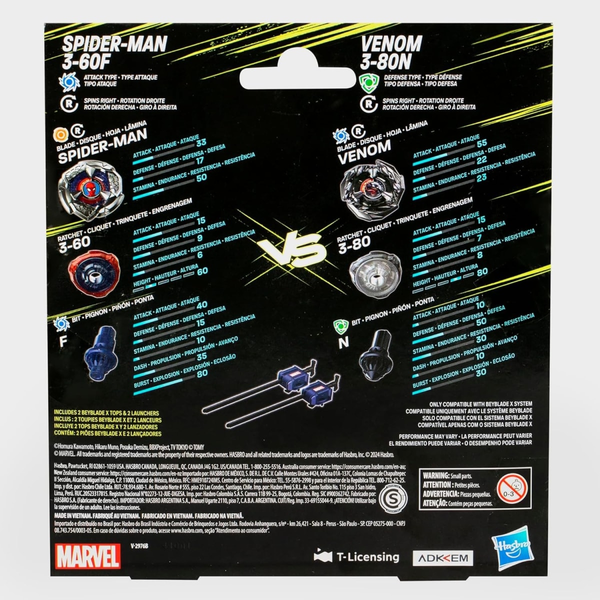 Beyblade X Duo Pack Spiderman Vs  Venom3