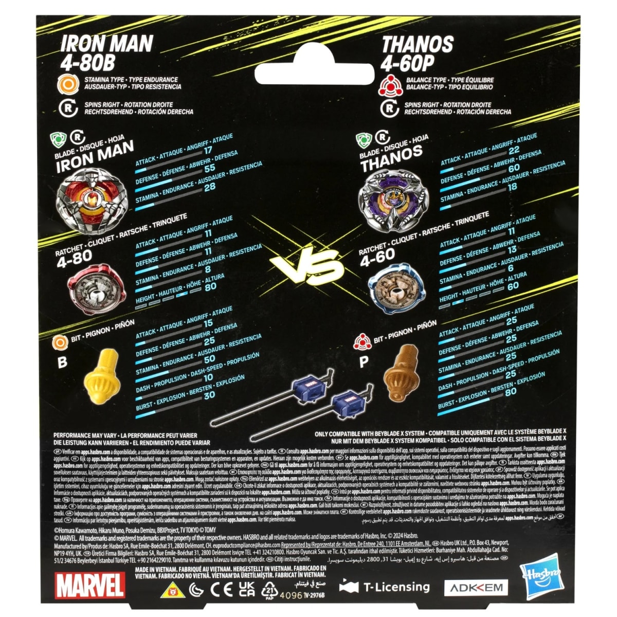 Beyblade X Duo Pack Iron Man Vs Thanos3