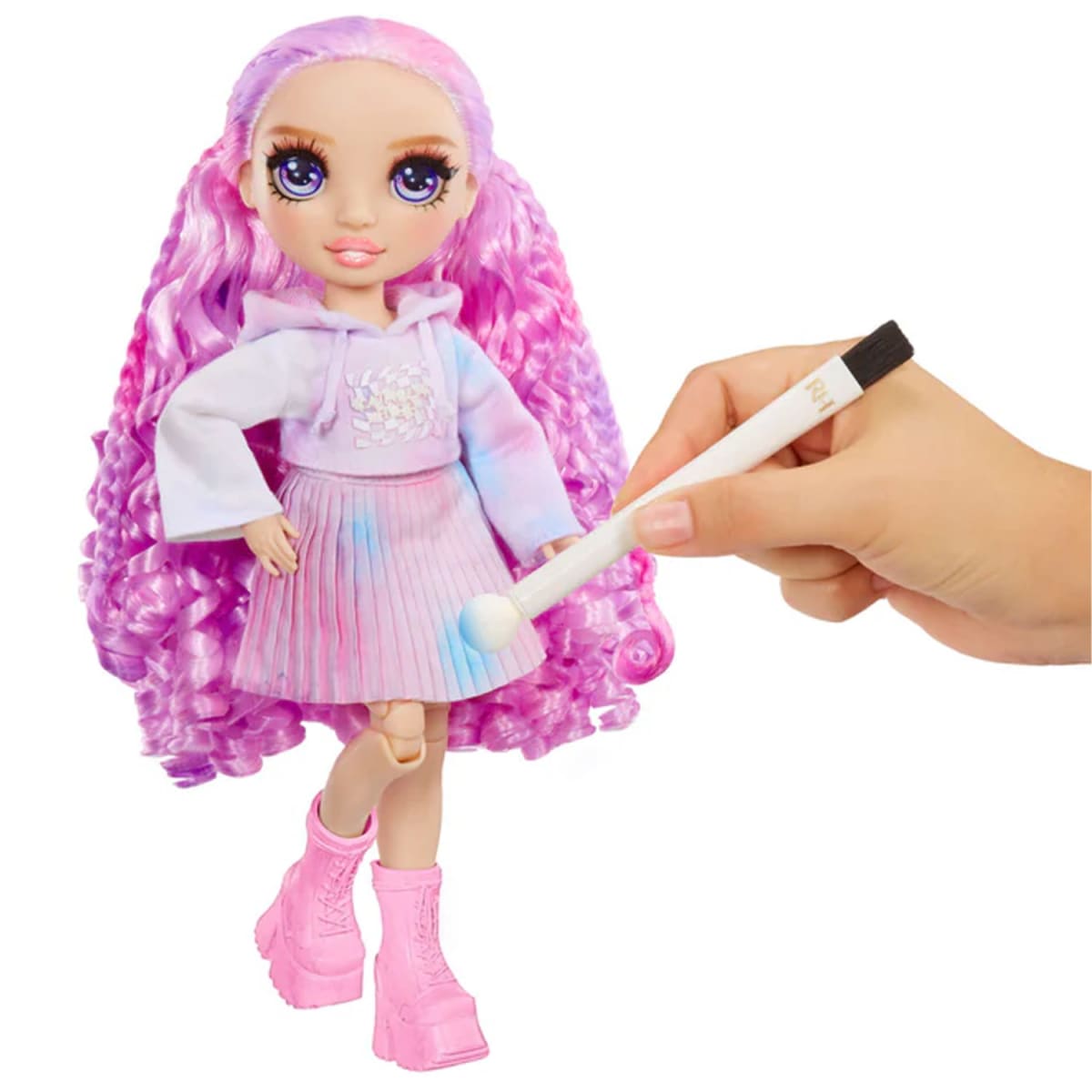 Muñeca Rainbow High Watercolor & Create-Purple3