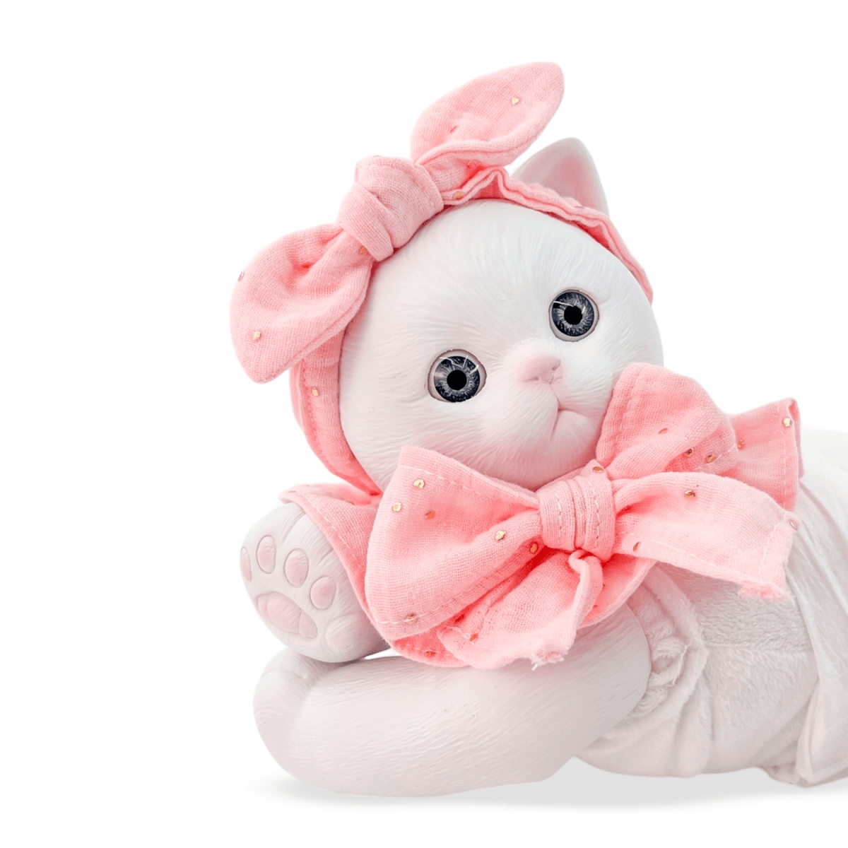 Mascota AniReal Gato Blanco con Peso Real3