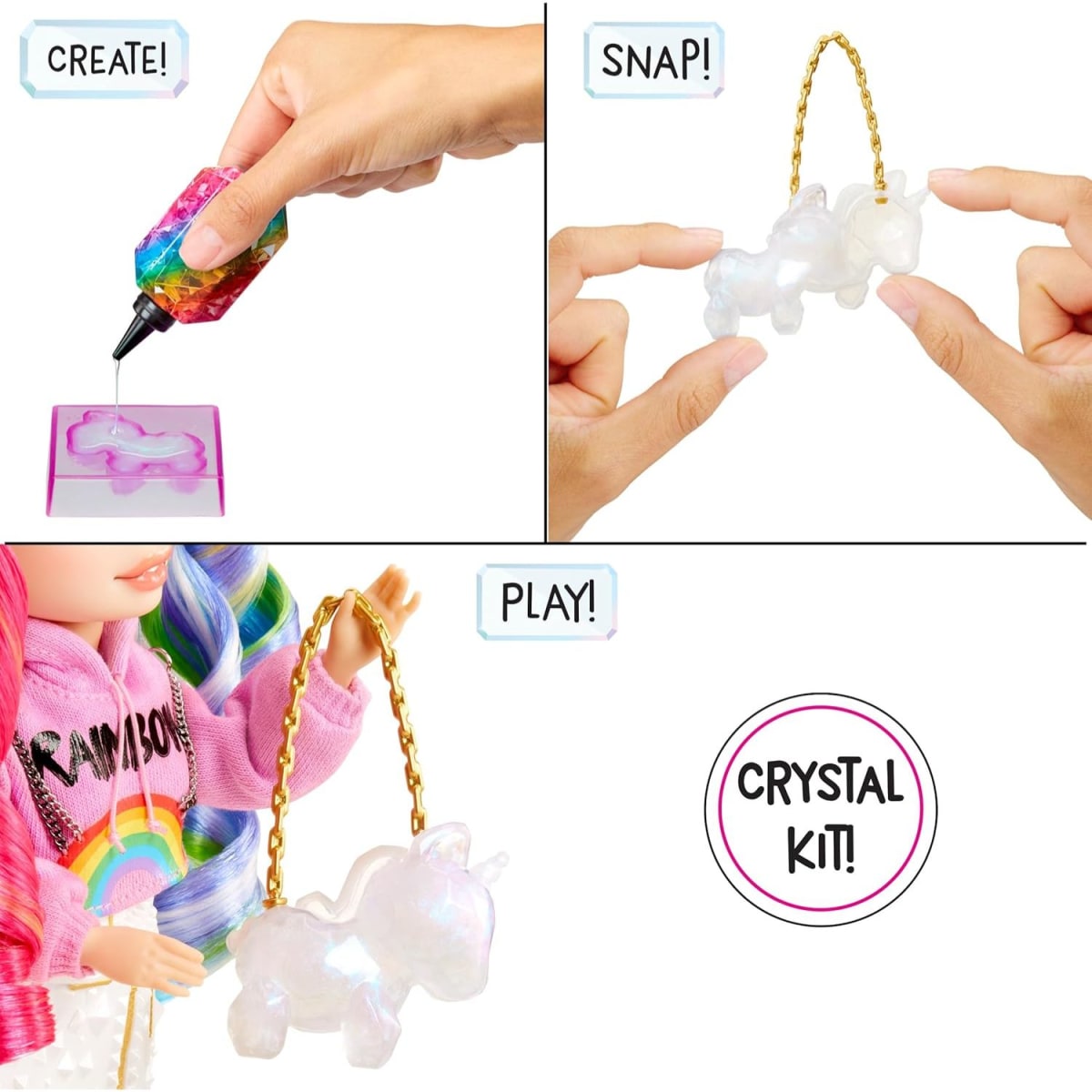 Muñeca Rainbow High Creative Crystals Amaya3