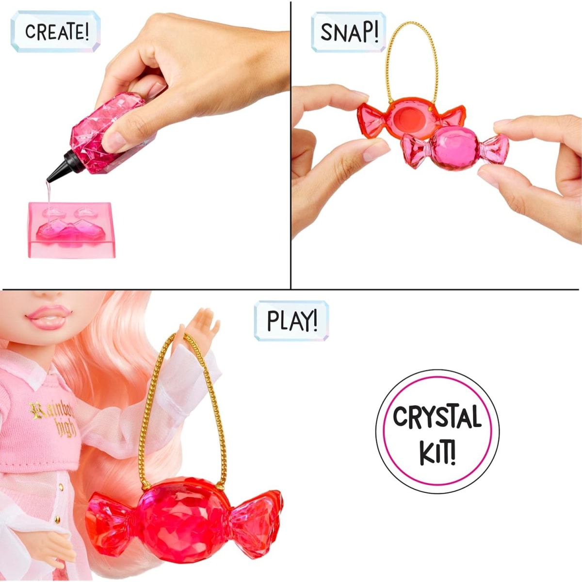 Muñeca Rainbow High Creative Crystals Bella Parker3