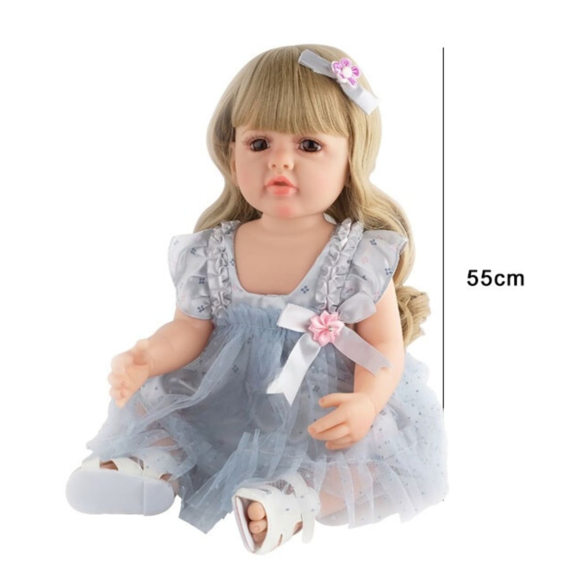 Muñeca Tipo Reborn Interactiva 50 cm Habladora 3