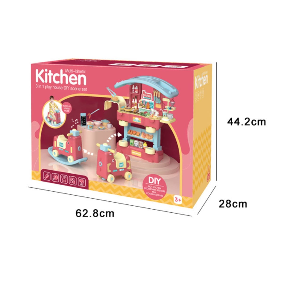 Role Play 3 en 1 Set Cocina/ Balancín/ Correpasillos
3