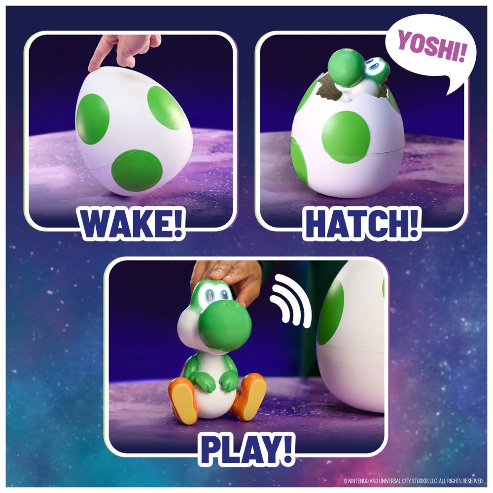 Hatchimal Yoshi Interactivo The Super Mario Galaxy Movie3
