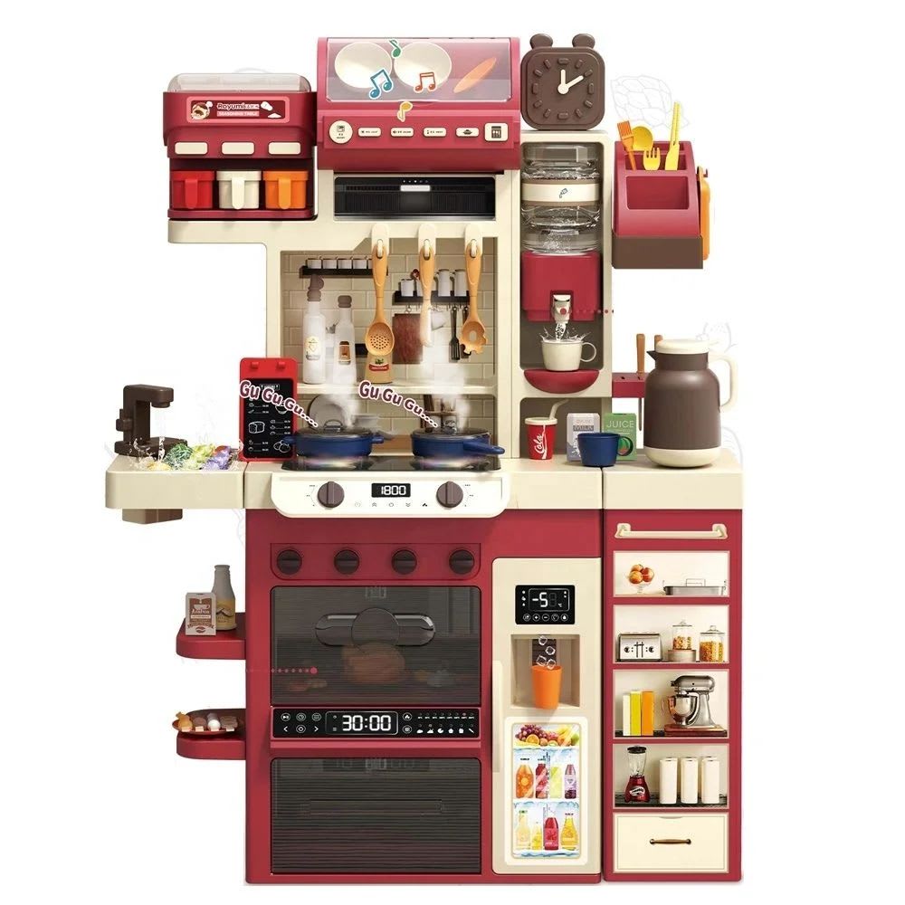 Cocina para Niños Multifunción  Agua, Vapor, Luz y sonido 122 cm, 71 piezas3