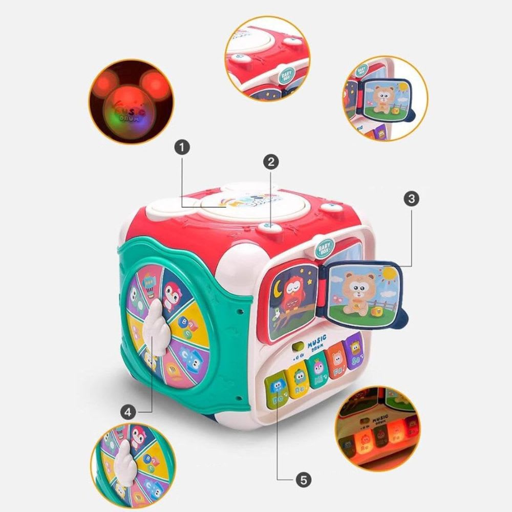 Cubo Didáctico Estimuación para Bebes Multifunciones3