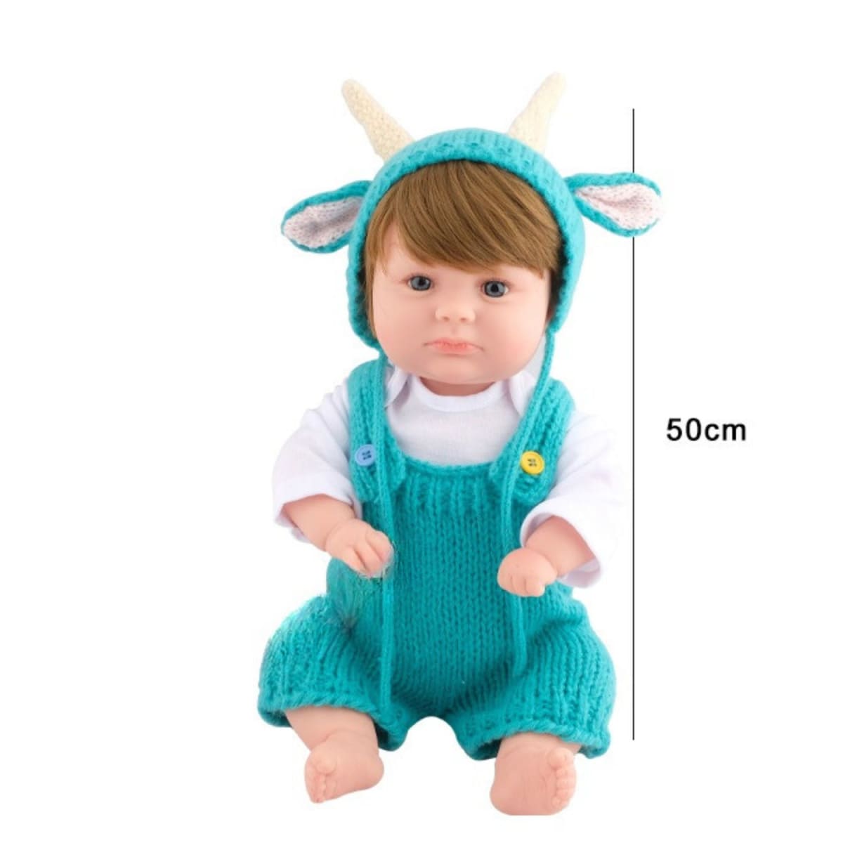 Muñeca Tipo Reborn Interactiva 50 cm3