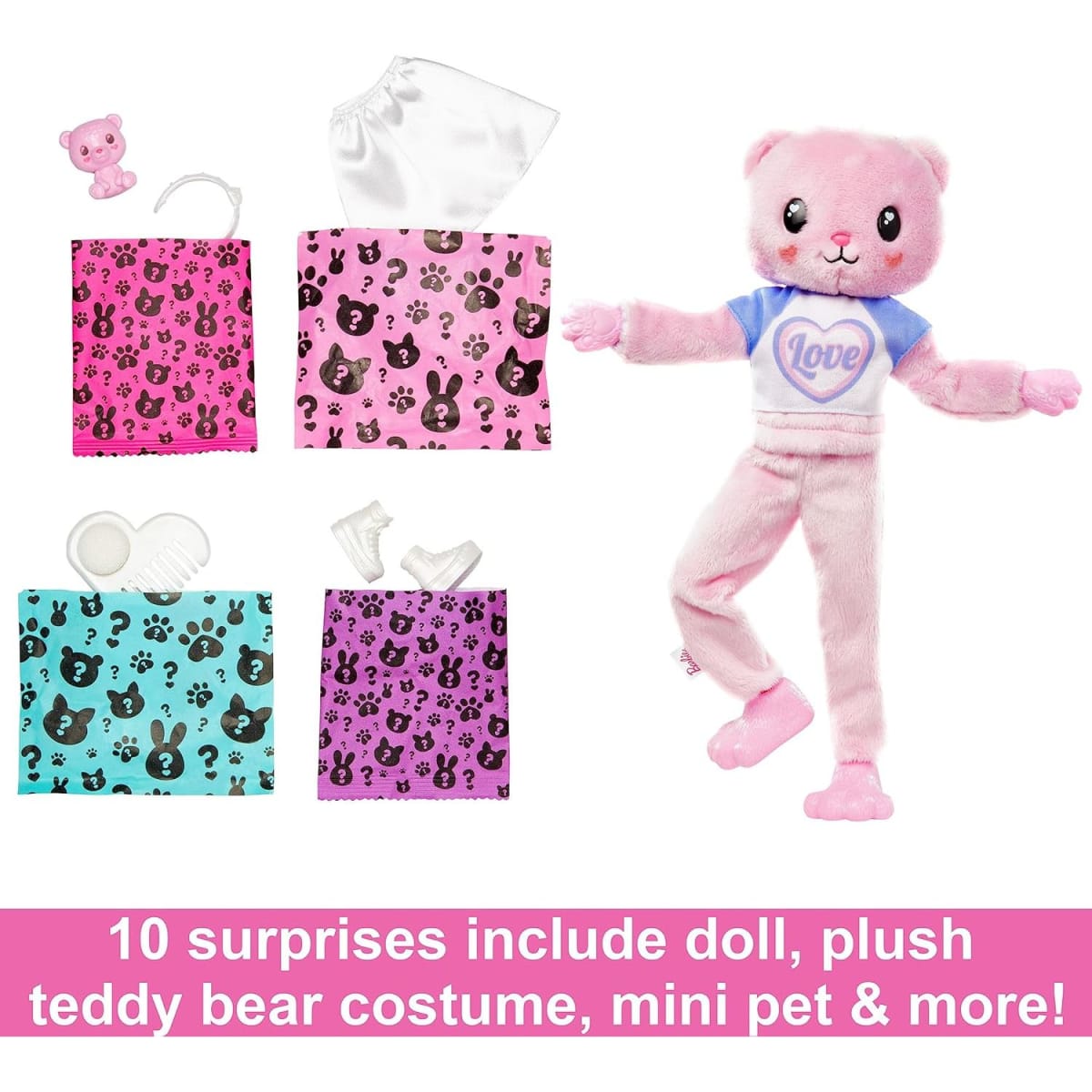 Barbie Cutie Reveal Cozy Cute Tees Barbie Oso 3