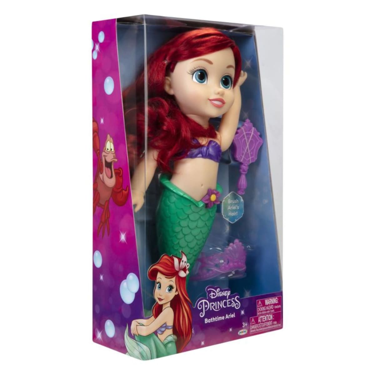 Muñeca Disney Ariel - Sirenita  Hora del Baño 35 cm3