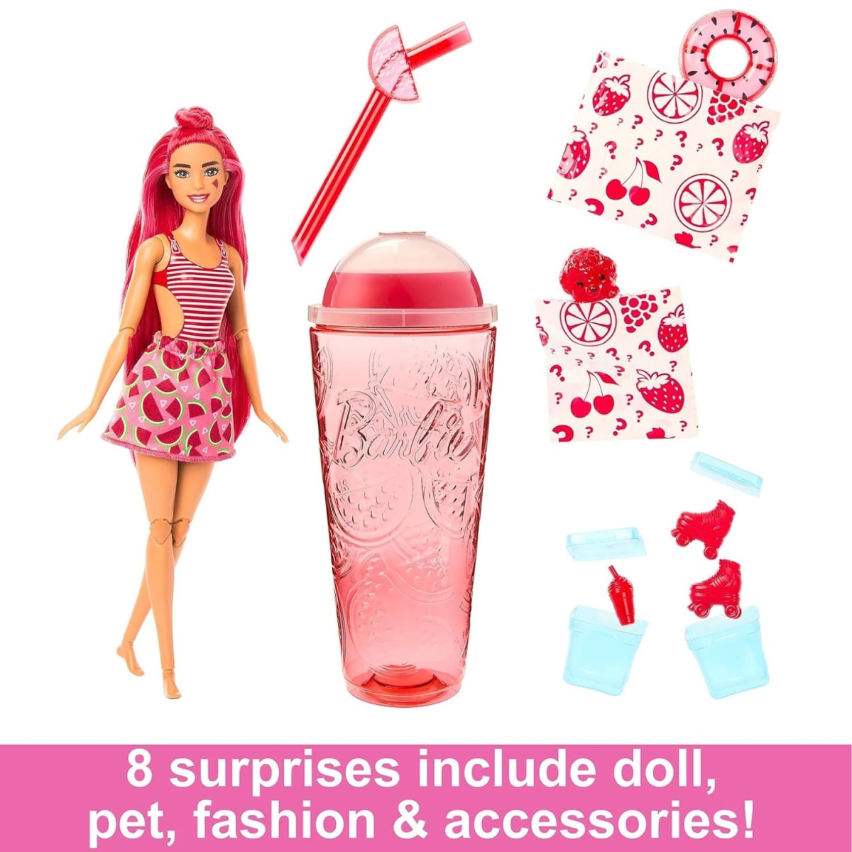 Muñeca Barbie Pop Reveal y Accesorios, Aroma Sandia3