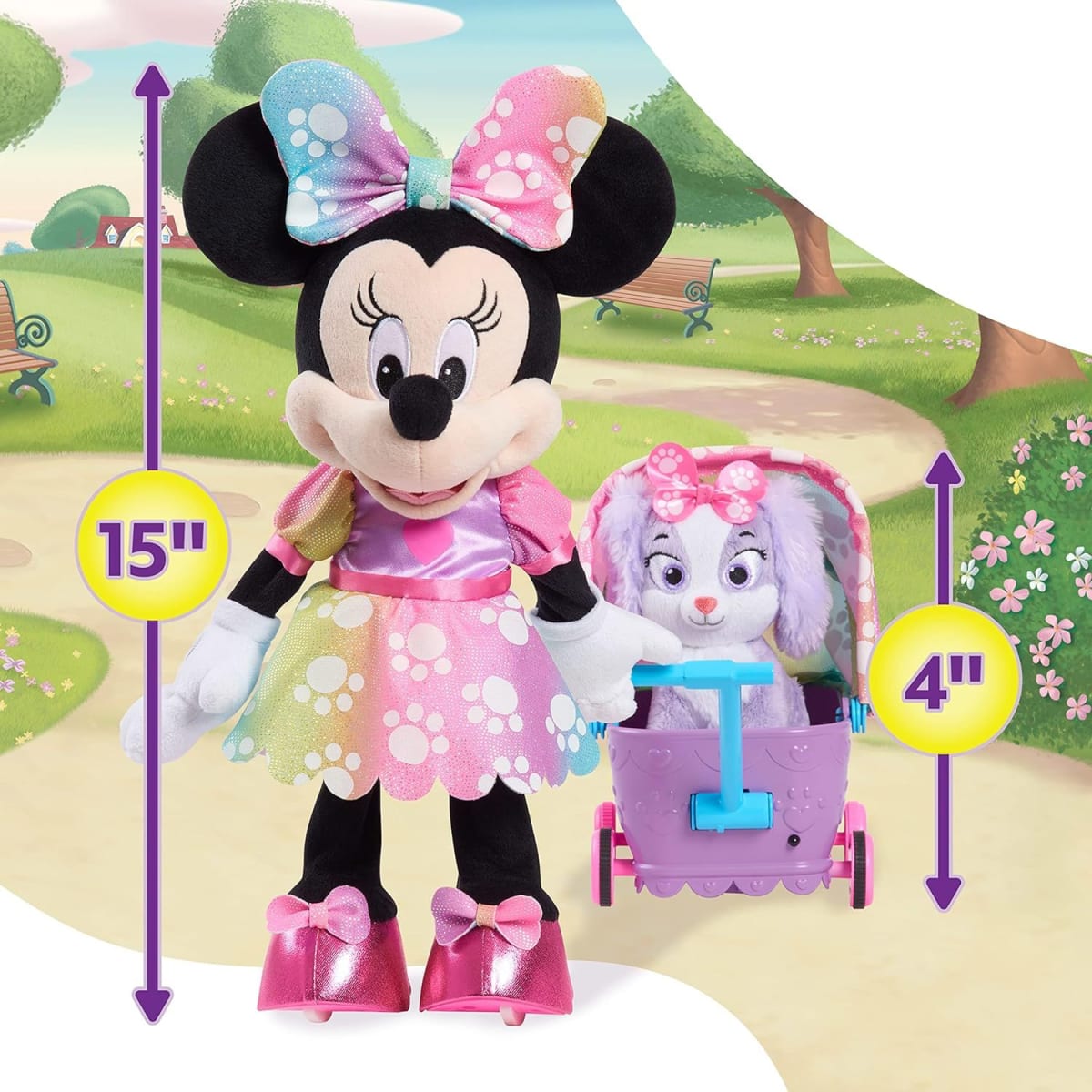 Minnie Mouse Waggin' Wagon Caminadora con Luces y Sonido4