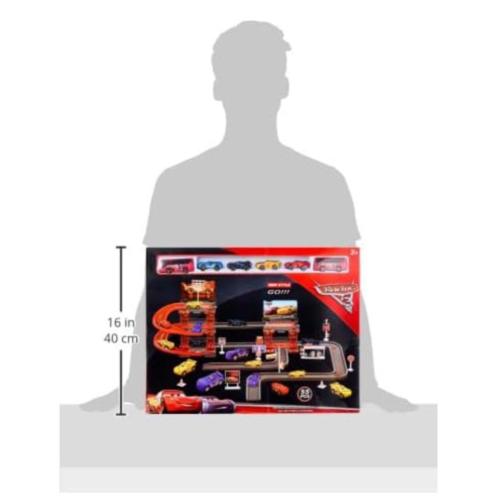 Pista Estación de Carros con 2 Buses y 4 carros2