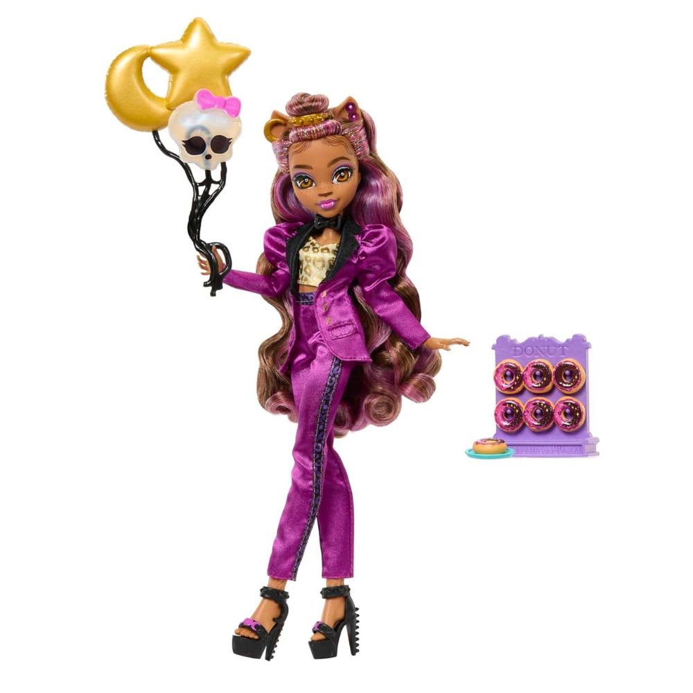 Muñeca Monster High, Clawdeen Wolf en Estilo Monster Ball con Accesorios4