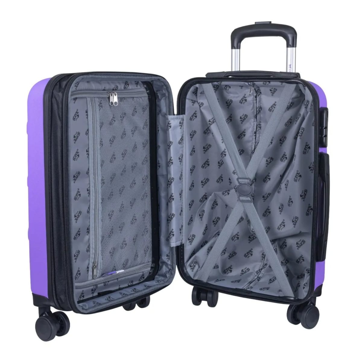 Maleta de Cabina Carry On Kuromi Scool - Morado4