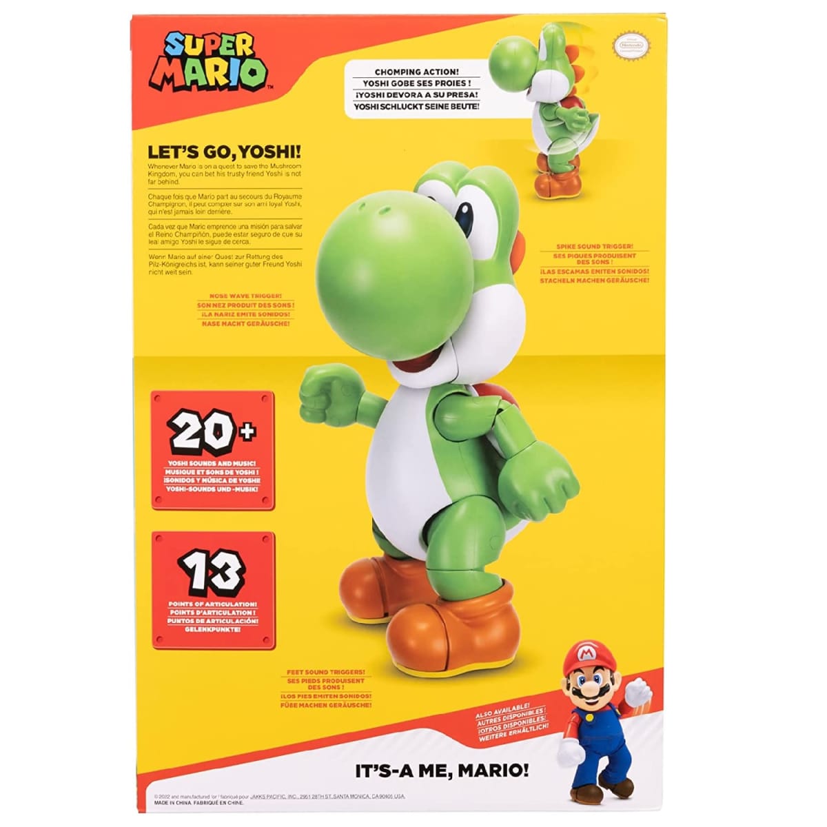 Figura Interactiva Let´s Go Yoshi Super Mario2