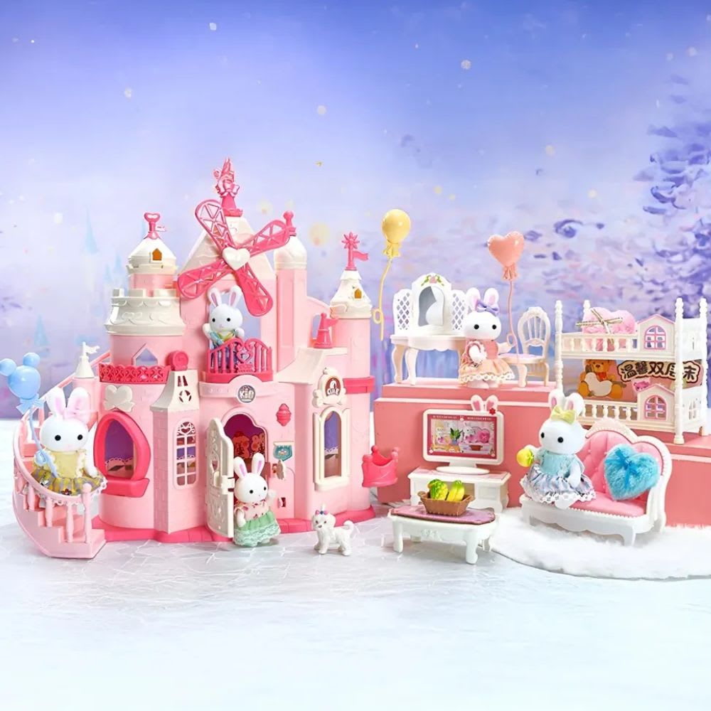 Castillo Ternurines Conejitos con Accesorios4