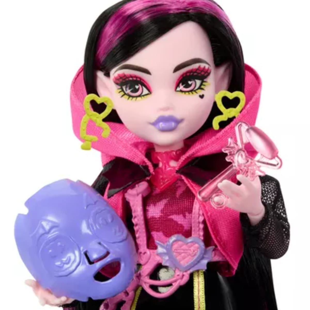 Muñeca Draculaura Monster High Neon Frights Brilla en la Oscuridad4