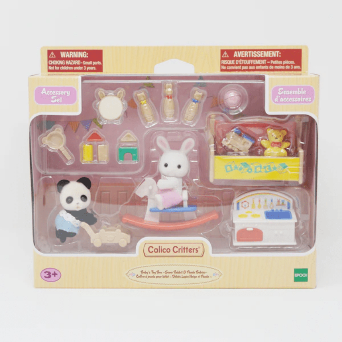 Play Set Calico Critters Snow Rabbit y Panda Baby4