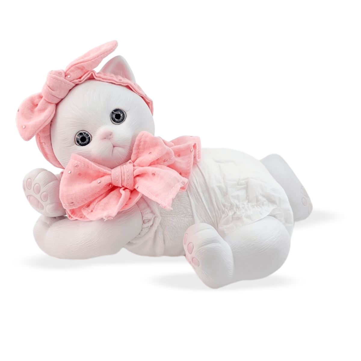 Mascota AniReal Gato Blanco con Peso Real4