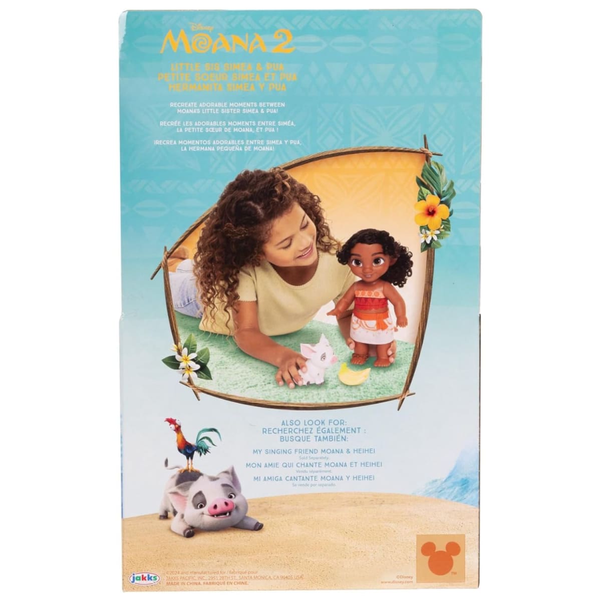 Muñeca  Simea con Pua- Hermana Menor Moana16