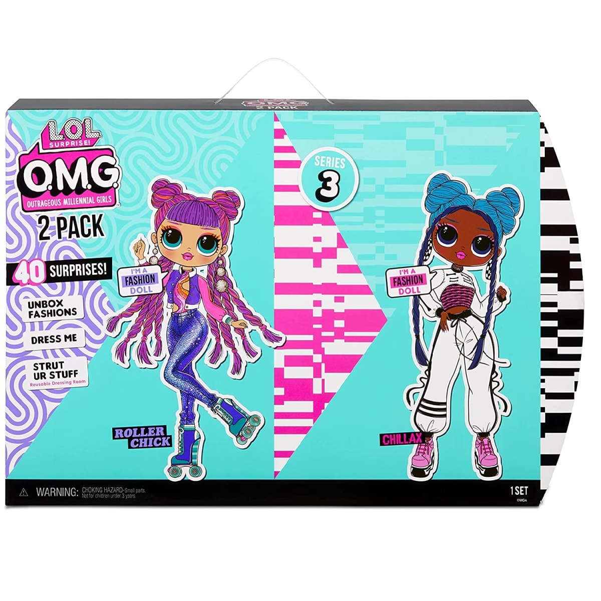 LOL OMG Duo Pack Roller Chick y Chillax1