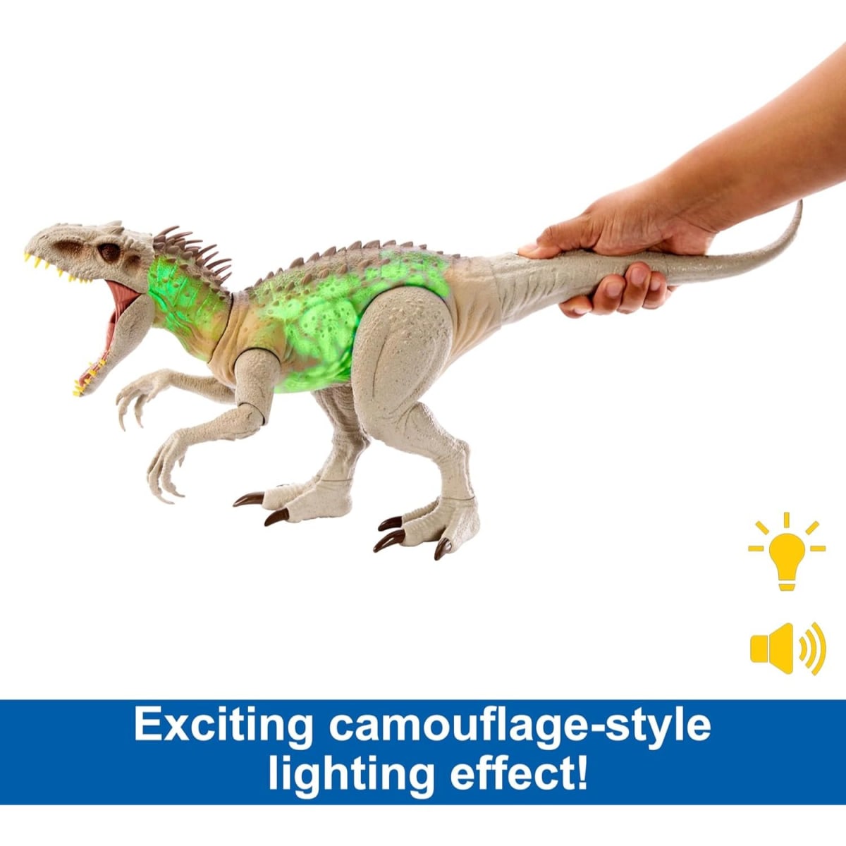 Indominus Rex Camuflaje Sonido, Luz y Movimiento4