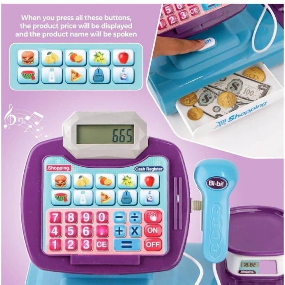 Caja Registradora con Accesorios Comida Rápida2