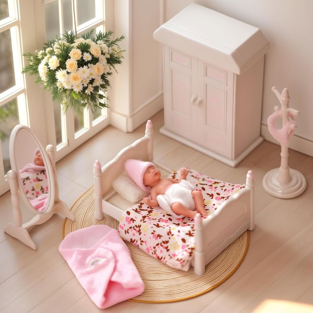 Mini Muñeca Silicona Sorpresa Babeside con Accesorios4