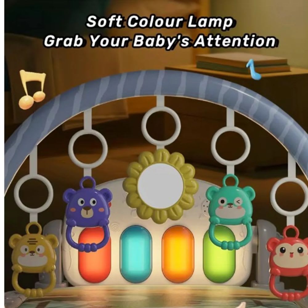 Gimnasio  Piano Multifunción para Bebe con Luces y Música4